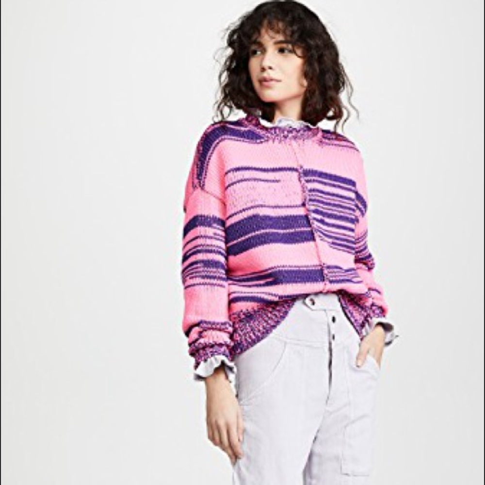 ISABEL MARANT ÉTOILE crew neck pink knit size M